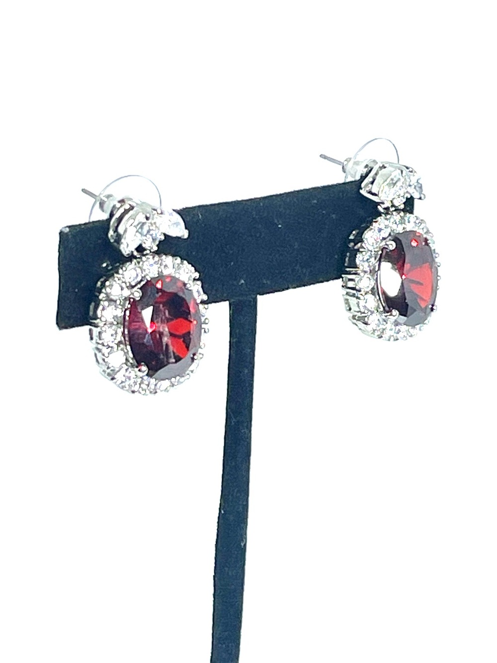 New Red Halo Earrings